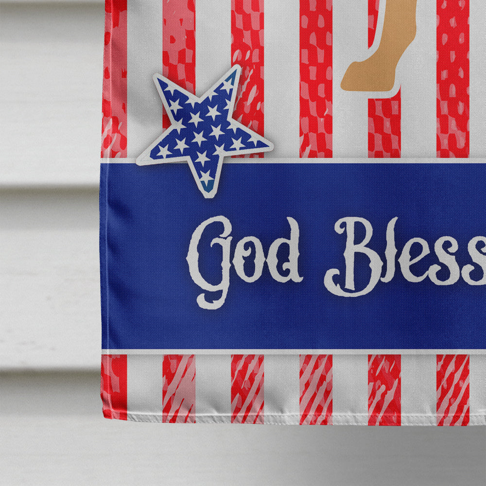 USA Patriotic Fila Brasileiro House Flag 28x40 Porch Sleeve Pole Decorative Outside Yard Banner Artwork Wall Hanging, Polyester