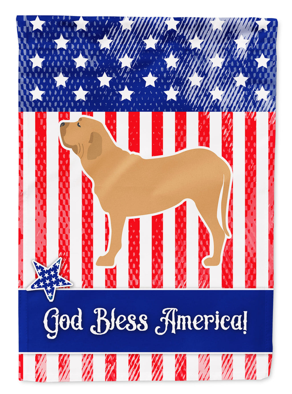 USA Patriotic Fila Brasileiro Garden Flag Mailbox Decorative Yard Banner Outside Patio Artwork for Flower Beds, Garden Size, Multicolor