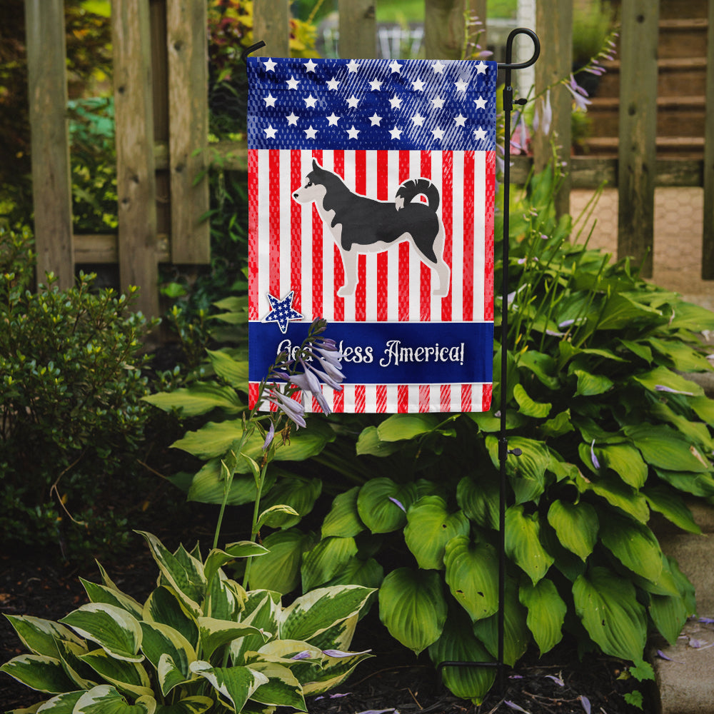 USA Patriotic Siberian Husky Garden Flag Mailbox Decorative Yard Banner Outside Patio Artwork for Flower Beds, Garden Size, Multicolor