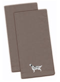 English Setter Embroidered Kitchen Towels - Gray Decorative Dish Towels - Set of 2 BB3381GYTWE