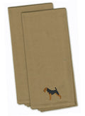 Welsh Terrier Embroidered Kitchen Towels, Set of 2 - Decorative Dish Towels, Kitchen Linens BB3385TNTWE
