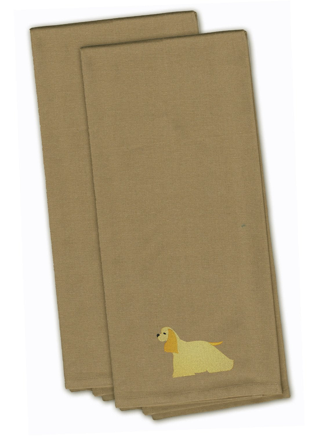 Cocker Spaniel Embroidered Kitchen Towels, Set of 2 - Decorative Dish Towels, Kitchen Linens BB3386TNTWE