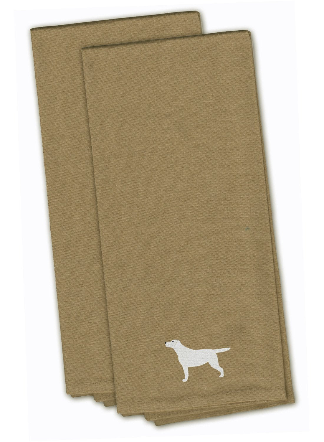 Yellow Labrador Retriever Embroidered Kitchen Towels, Set of 2 - Decorative Dish Towels, Kitchen Linens BB3397TNTWE