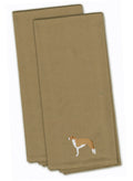 Borzoi Russian Greyhound Embroidered Kitchen Towels, Set of 2 - Decorative Dish Towels, Kitchen Linens BB3399TNTWE