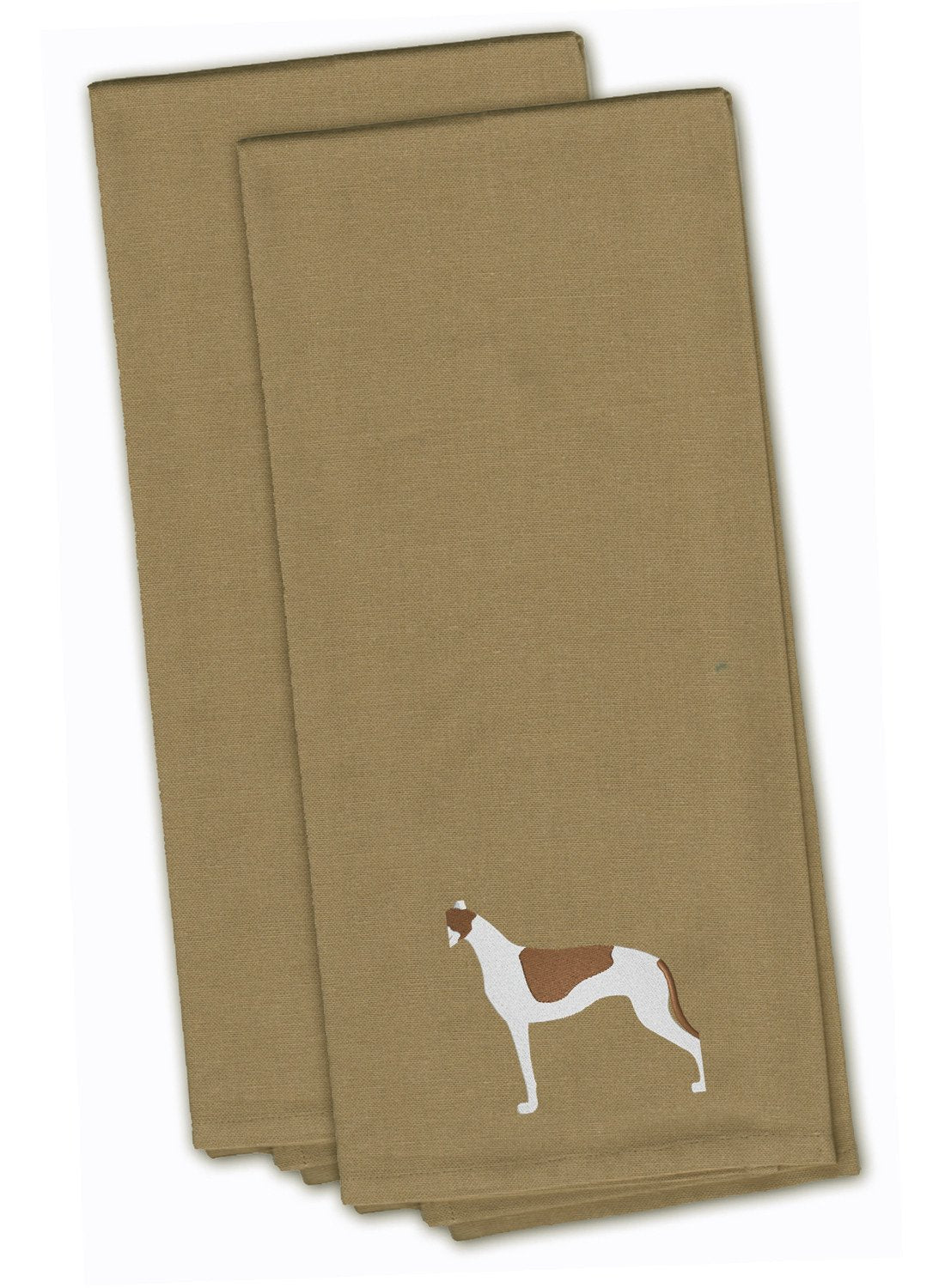 Greyhound Embroidered Kitchen Towels, Set of 2 - Decorative Dish Towels, Kitchen Linens BB3405TNTWE