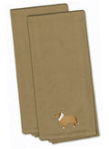 Collie Embroidered Kitchen Towels, Set of 2 - Decorative Dish Towels, Kitchen Linens BB3416TNTWE