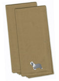 Bearded Collie Embroidered Kitchen Towels, Set of 2 - Decorative Dish Towels, Kitchen Linens BB3417TNTWE