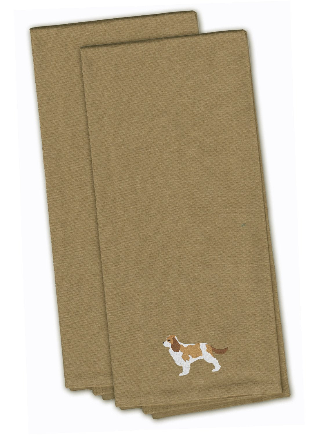Cavalier King Charles Spaniel Embroidered Kitchen Towels, Set of 2 - Decorative Dish Towels, Kitchen Linens BB3449TNTWE