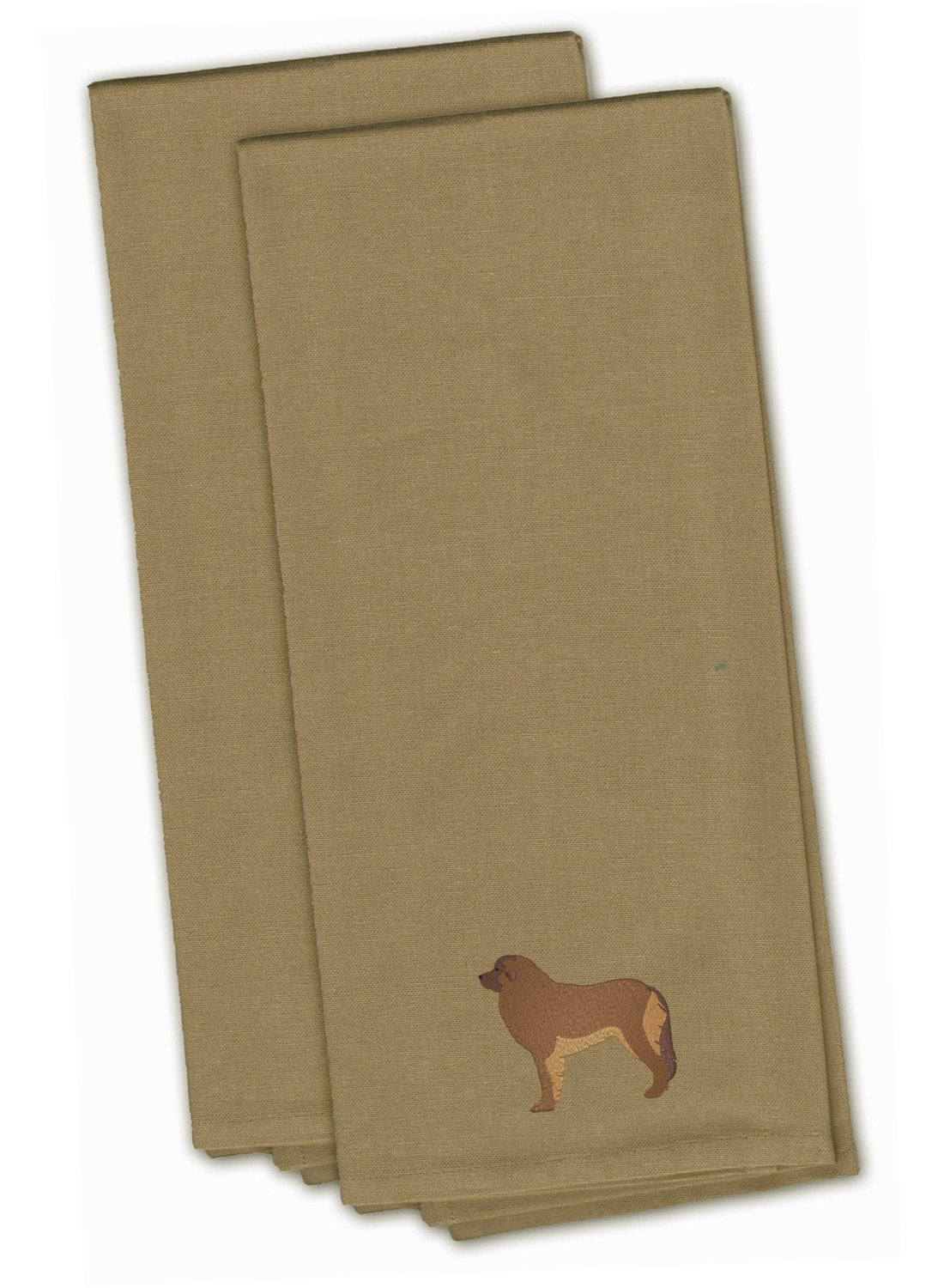 Leonberger Embroidered Kitchen Towels, Set of 2 - Decorative Dish Towels, Kitchen Linens BB3458TNTWE