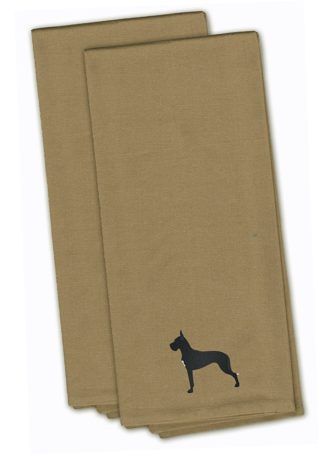 Great Dane Embroidered Kitchen Towels, Set of 2 - Decorative Dish Towels, Kitchen Linens BB3475TNTWE