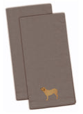 Fila Brasileiro Embroidered Kitchen Towels - Gray Decorative Dish Towels - Set of 2 BB3479GYTWE