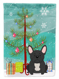 Merry Christmas Tree French Bulldog Black Garden Flag Mailbox Decorative Yard Banner Outside Patio Artwork for Flower Beds, Garden Size, Multicolor