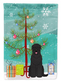 Merry Christmas Tree Black Russian Terrier Garden Flag Mailbox Decorative Yard Banner Outside Patio Artwork for Flower Beds, Garden Size, Multicolor