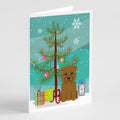 Merry Christmas Tree Glen of Imal Tan Greeting Cards Pack of 8 Blank Cards with Envelopes Whimsical A7 Size 5x7