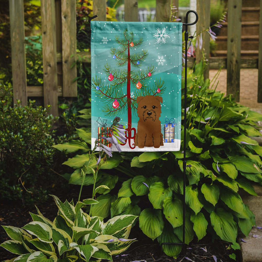 Merry Christmas Tree Glen of Imal Tan Garden Flag Mailbox Decorative Yard Banner Outside Patio Artwork for Flower Beds, Garden Size, Multicolor
