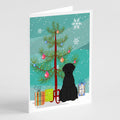 Merry Christmas Tree Giant Schnauzer Greeting Cards Pack of 8 Blank Cards with Envelopes Whimsical A7 Size 5x7