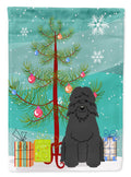 Merry Christmas Tree Bouvier des Flandres Garden Flag Mailbox Decorative Yard Banner Outside Patio Artwork for Flower Beds, Garden Size, Multicolor