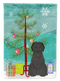 Merry Christmas Tree Briard Black Garden Flag Mailbox Decorative Yard Banner Outside Patio Artwork for Flower Beds, Garden Size, Multicolor