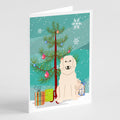 Merry Christmas Tree Great Pyrenese Greeting Cards Pack of 8 Blank Cards with Envelopes Whimsical A7 Size 5x7