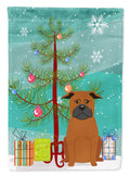 Merry Christmas Tree Chinese Chongqing Dog Garden Flag Mailbox Decorative Yard Banner Outside Patio Artwork for Flower Beds, Garden Size, Multicolor