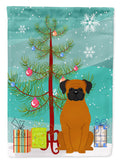 Merry Christmas Tree Fawn Boxer Garden Flag Mailbox Decorative Yard Banner Outside Patio Artwork for Flower Beds, Garden Size, Multicolor