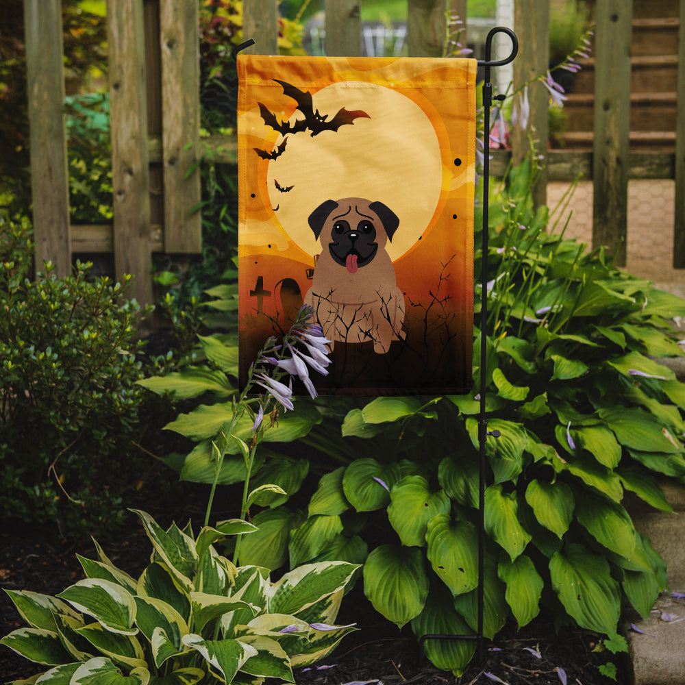 Halloween Pug Brown Garden Flag Mailbox Decorative Yard Banner Outside Patio Artwork for Flower Beds, Garden Size, Multicolor