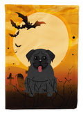 Halloween Pug Black Garden Flag Mailbox Decorative Yard Banner Outside Patio Artwork for Flower Beds, Garden Size, Multicolor