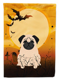 Halloween Pug Fawn Garden Flag Mailbox Decorative Yard Banner Outside Patio Artwork for Flower Beds, Garden Size, Multicolor