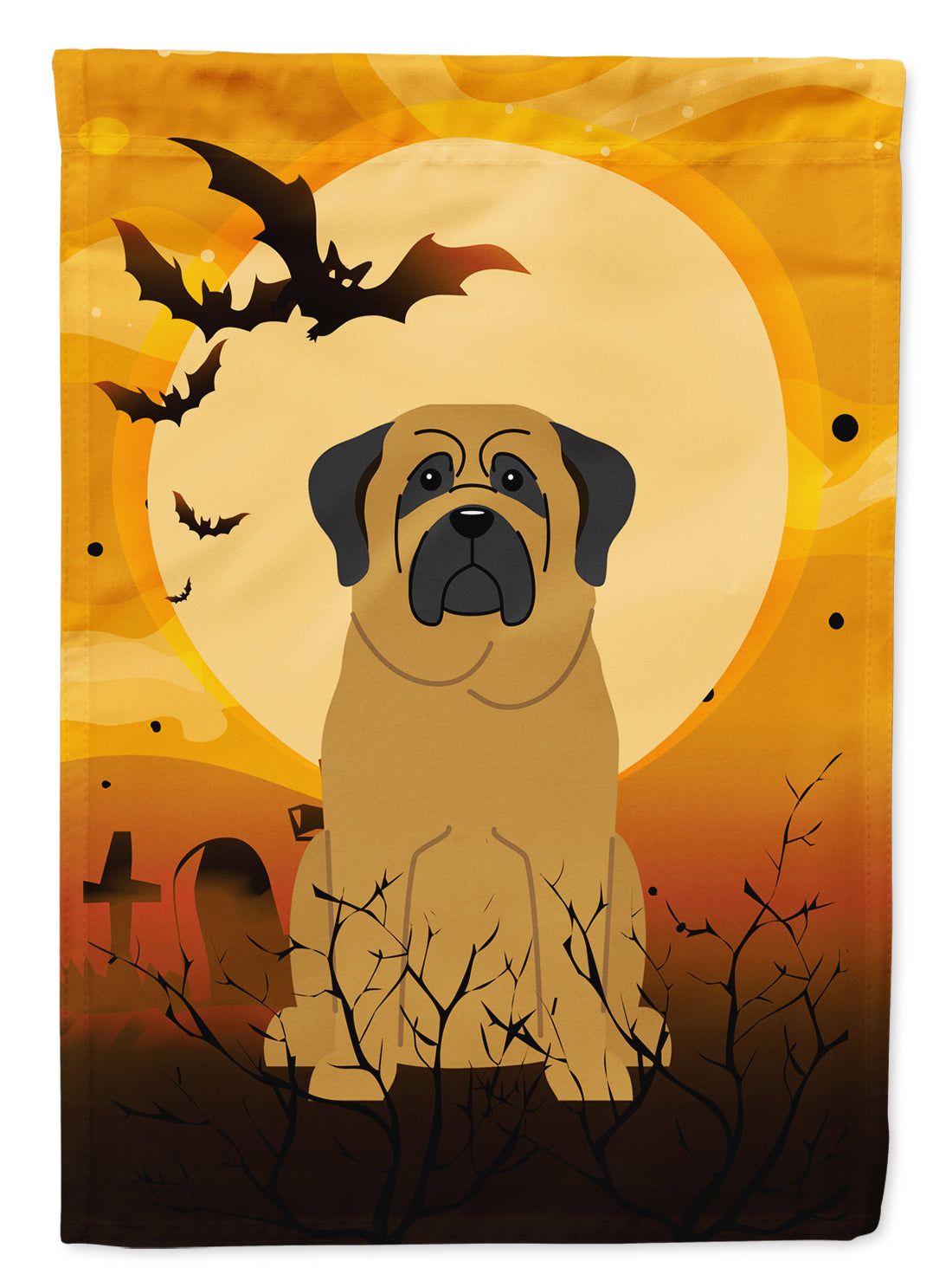 Halloween Mastiff Garden Flag Mailbox Decorative Yard Banner Outside Patio Artwork for Flower Beds, Garden Size, Multicolor