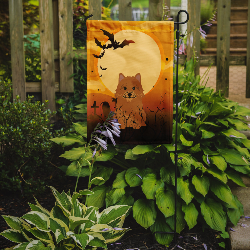 Halloween Norwich Terrier Garden Flag Mailbox Decorative Yard Banner Outside Patio Artwork for Flower Beds, Garden Size, Multicolor