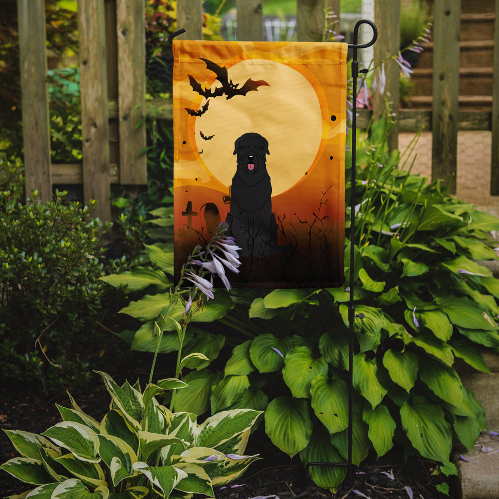 Halloween Black Russian Terrier Garden Flag Mailbox Decorative Yard Banner Outside Patio Artwork for Flower Beds, Garden Size, Multicolor