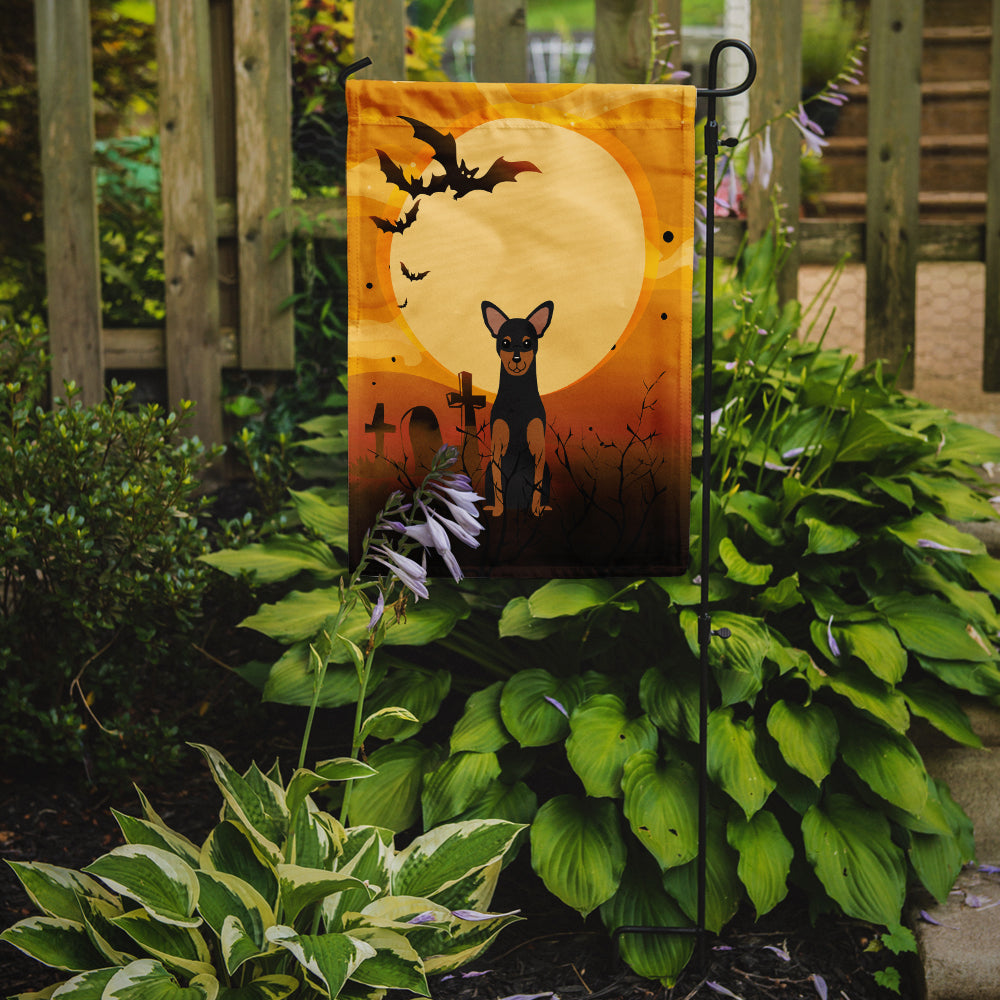 Halloween Manchester Terrier Garden Flag Mailbox Decorative Yard Banner Outside Patio Artwork for Flower Beds, Garden Size, Multicolor