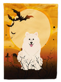 Halloween Samoyed Garden Flag Mailbox Decorative Yard Banner Outside Patio Artwork for Flower Beds, Garden Size, Multicolor