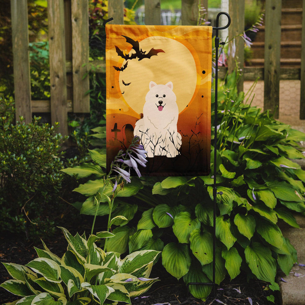 Halloween Samoyed Garden Flag Mailbox Decorative Yard Banner Outside Patio Artwork for Flower Beds, Garden Size, Multicolor
