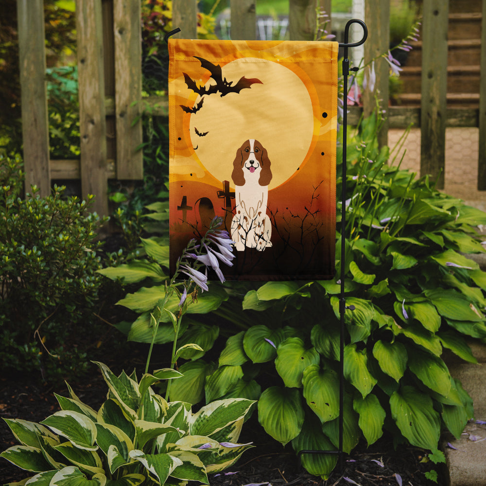 Halloween Russian Spaniel Garden Flag Mailbox Decorative Yard Banner Outside Patio Artwork for Flower Beds, Garden Size, Multicolor