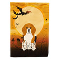 Halloween Beagle Tricolor House Flag 28x40 Porch Sleeve Pole Decorative Outside Yard Banner Artwork Wall Hanging, Polyester