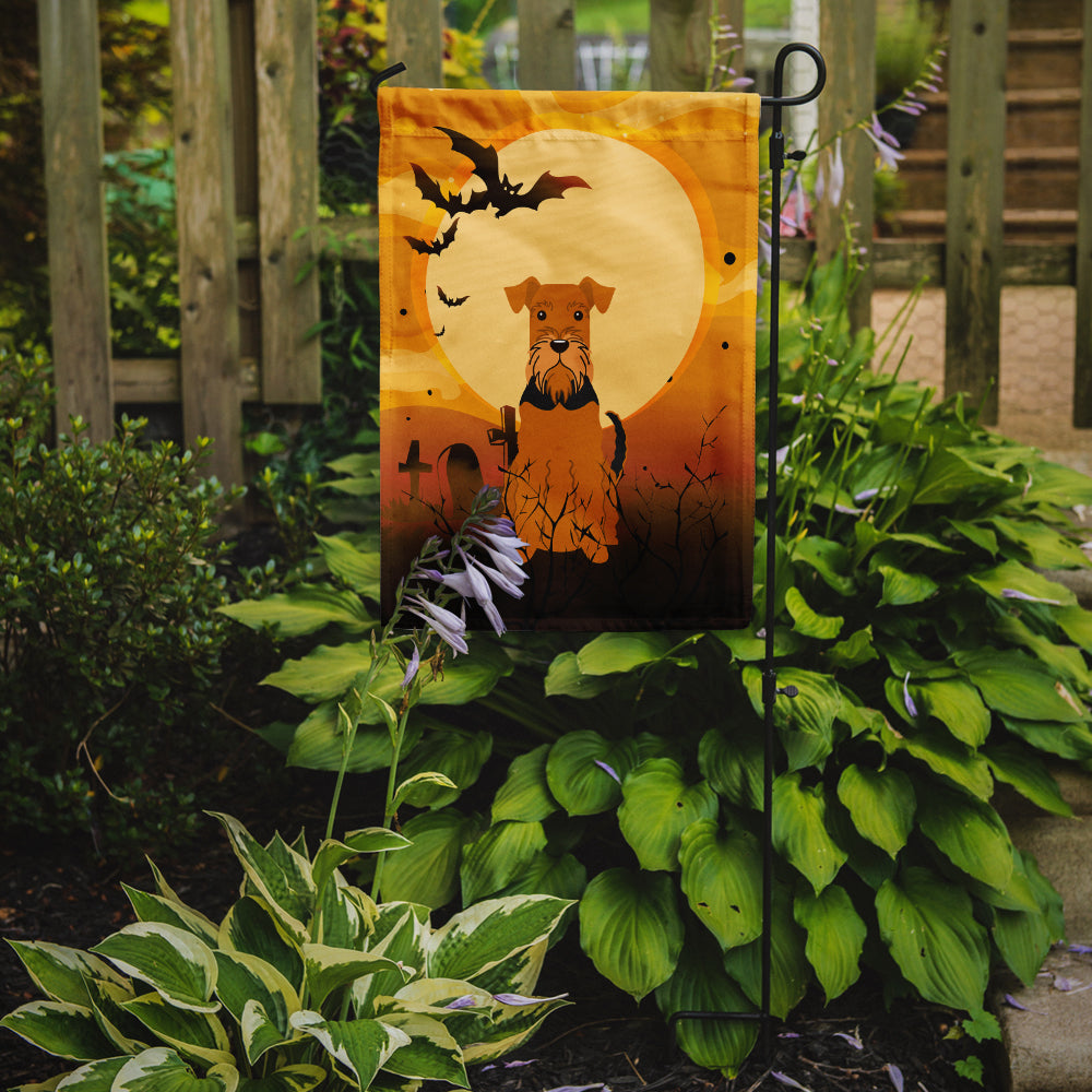 Halloween Airedale Garden Flag Mailbox Decorative Yard Banner Outside Patio Artwork for Flower Beds, Garden Size, Multicolor