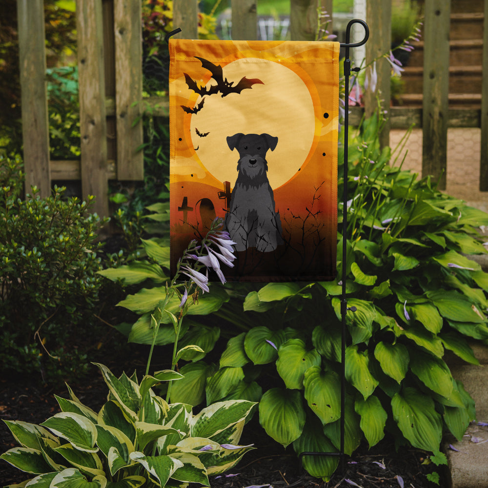 Halloween Miniature Schnauzer Black Garden Flag Mailbox Decorative Yard Banner Outside Patio Artwork for Flower Beds, Garden Size, Multicolor