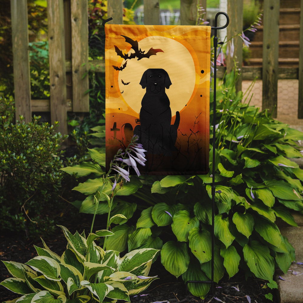 Halloween Black Labrador Garden Flag Mailbox Decorative Yard Banner Outside Patio Artwork for Flower Beds, Garden Size, Multicolor