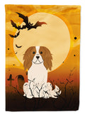 Halloween Cavalier Spaniel Garden Flag Mailbox Decorative Yard Banner Outside Patio Artwork for Flower Beds, Garden Size, Multicolor