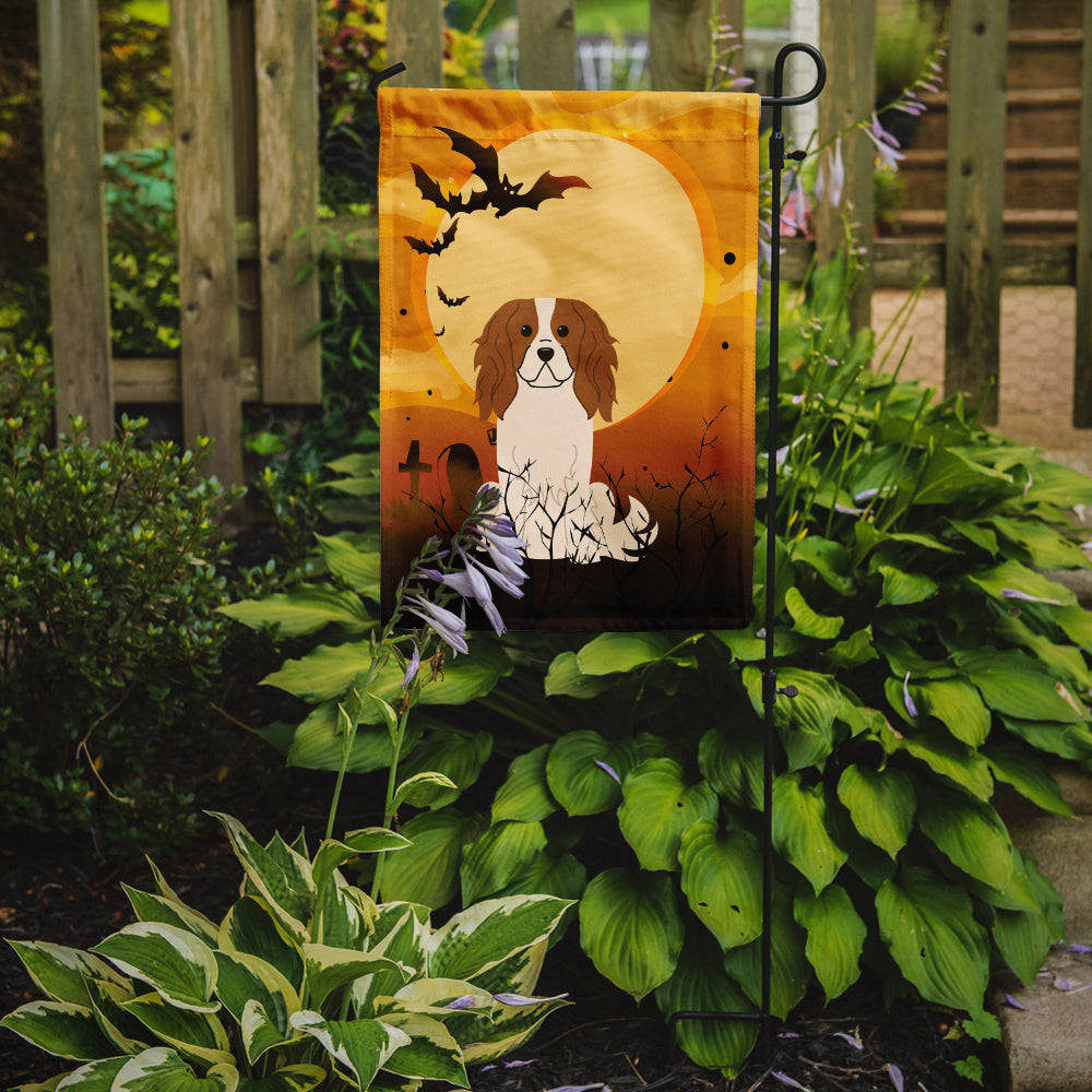 Halloween Cavalier Spaniel Garden Flag Mailbox Decorative Yard Banner Outside Patio Artwork for Flower Beds, Garden Size, Multicolor