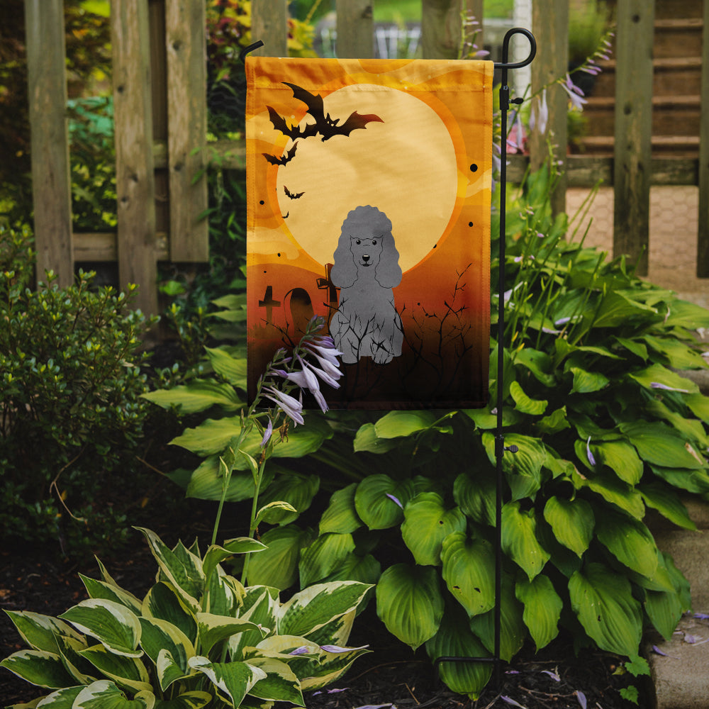 Halloween Poodle Silver Garden Flag Mailbox Decorative Yard Banner Outside Patio Artwork for Flower Beds, Garden Size, Multicolor