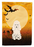 Halloween Poodle White Garden Flag Mailbox Decorative Yard Banner Outside Patio Artwork for Flower Beds, Garden Size, Multicolor