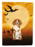 Halloween Brittany Spaniel Garden Flag Mailbox Decorative Yard Banner Outside Patio Artwork for Flower Beds, Garden Size, Multicolor