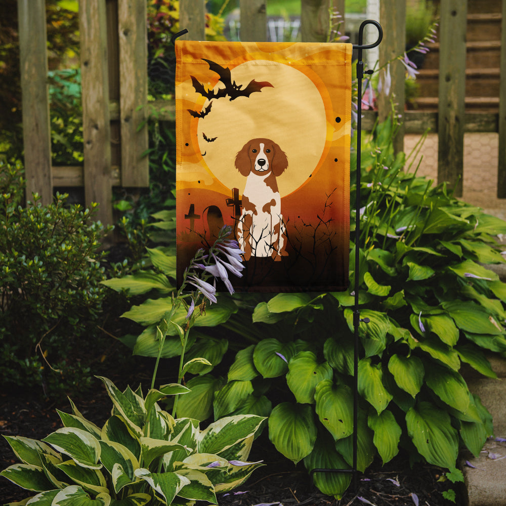 Halloween Brittany Spaniel Garden Flag Mailbox Decorative Yard Banner Outside Patio Artwork for Flower Beds, Garden Size, Multicolor