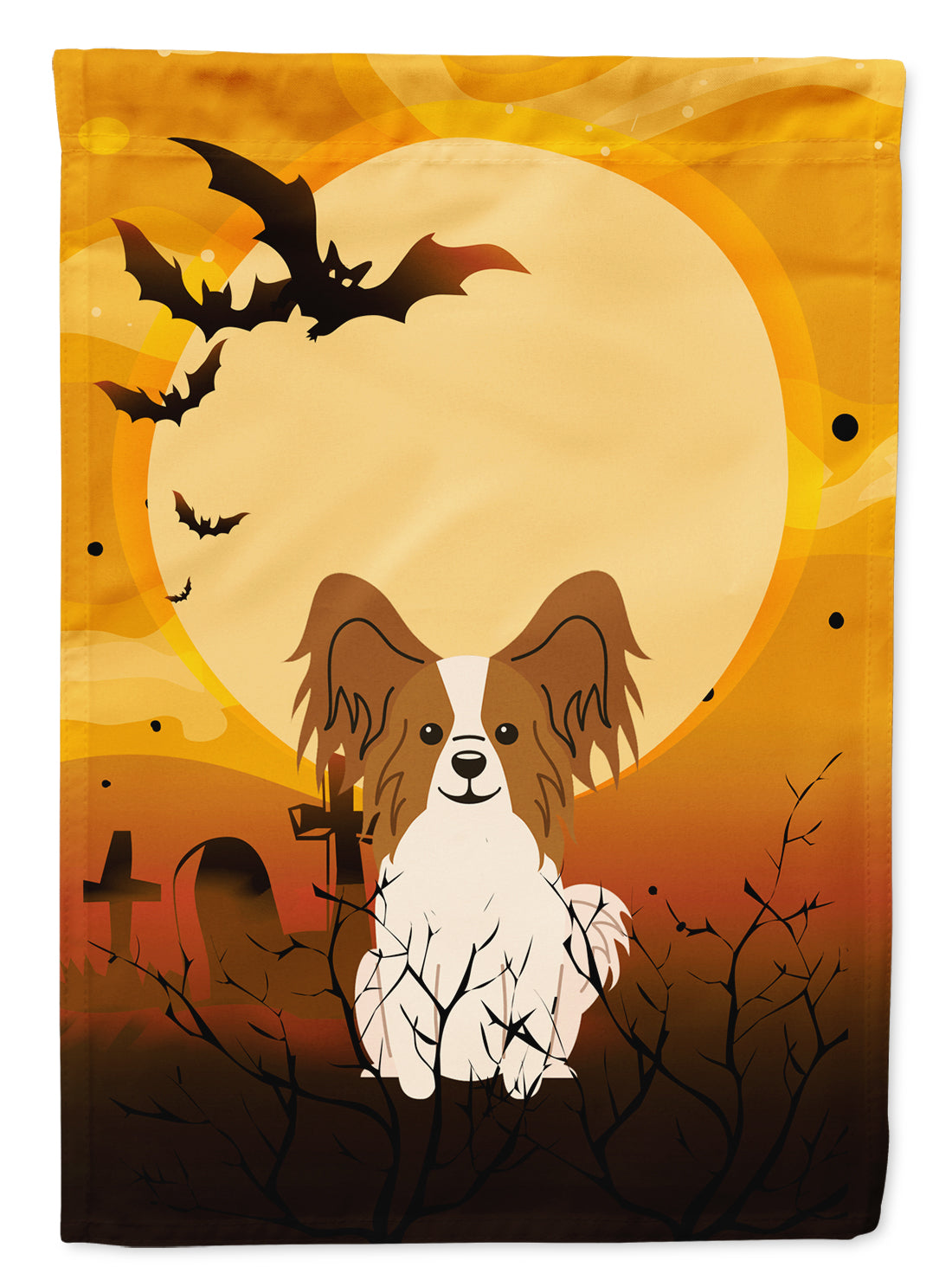 Halloween Papillon Red White Garden Flag Mailbox Decorative Yard Banner Outside Patio Artwork for Flower Beds, Garden Size, Multicolor