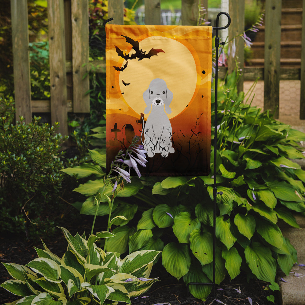 Halloween Bedlington Terrier Blue Garden Flag Mailbox Decorative Yard Banner Outside Patio Artwork for Flower Beds, Garden Size, Multicolor