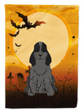 Halloween Cocker Spaniel Black Garden Flag Mailbox Decorative Yard Banner Outside Patio Artwork for Flower Beds, Garden Size, Multicolor