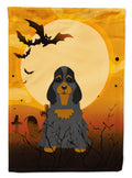 Halloween Cocker Spaniel Black Tan Garden Flag Mailbox Decorative Yard Banner Outside Patio Artwork for Flower Beds, Garden Size, Multicolor