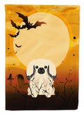 Halloween Pekingese Cream Garden Flag Mailbox Decorative Yard Banner Outside Patio Artwork for Flower Beds, Garden Size, Multicolor